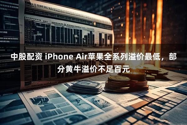 中股配资 iPhone Air苹果全系列溢价最低，部分黄牛溢价不足百元