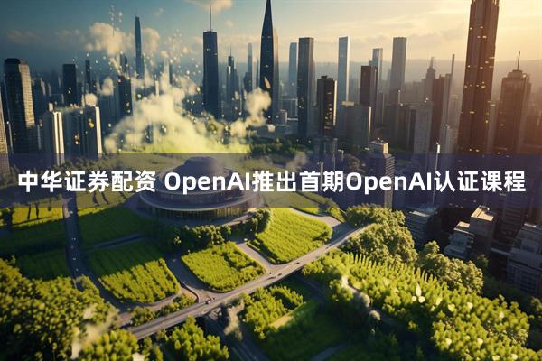 中华证券配资 OpenAI推出首期OpenAI认证课程