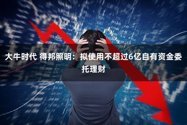 大牛时代 得邦照明：拟使用不超过6亿自有资金委托理财